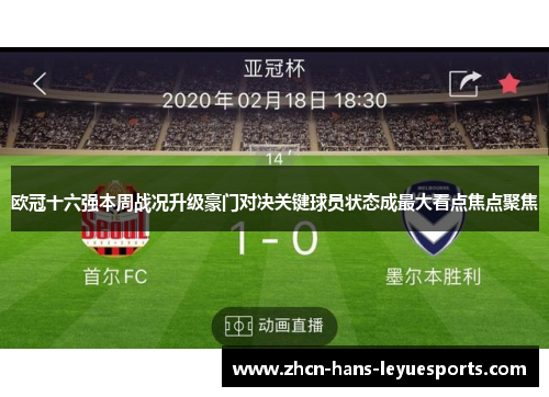 欧冠十六强本周战况升级豪门对决关键球员状态成最大看点焦点聚焦 欧冠十六强本周战况升级豪门对决关键球员状态成最大看点焦点聚焦
